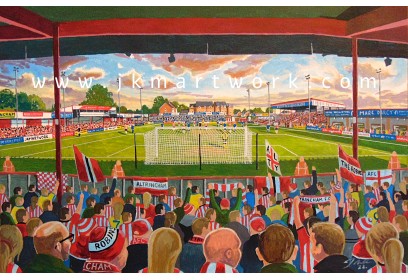 Moss Lane Stadium Fine Art Print - Altrincham FC
